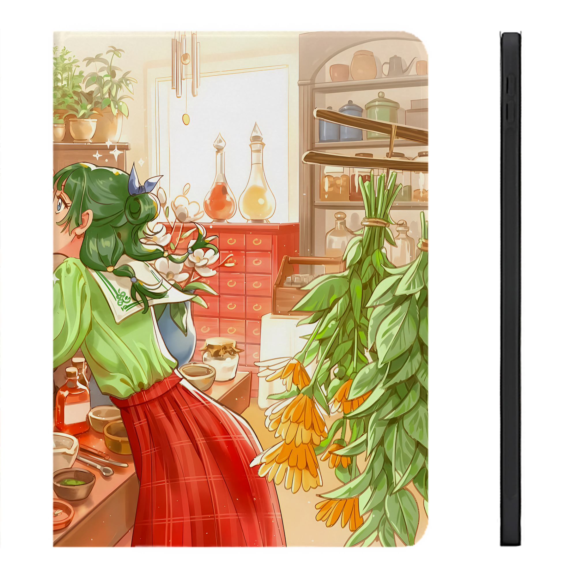 （画像用） 薬屋のひとりごと The Apothecary Diaries IPadケース ペンホルダー付き ブックスタイルデザイン